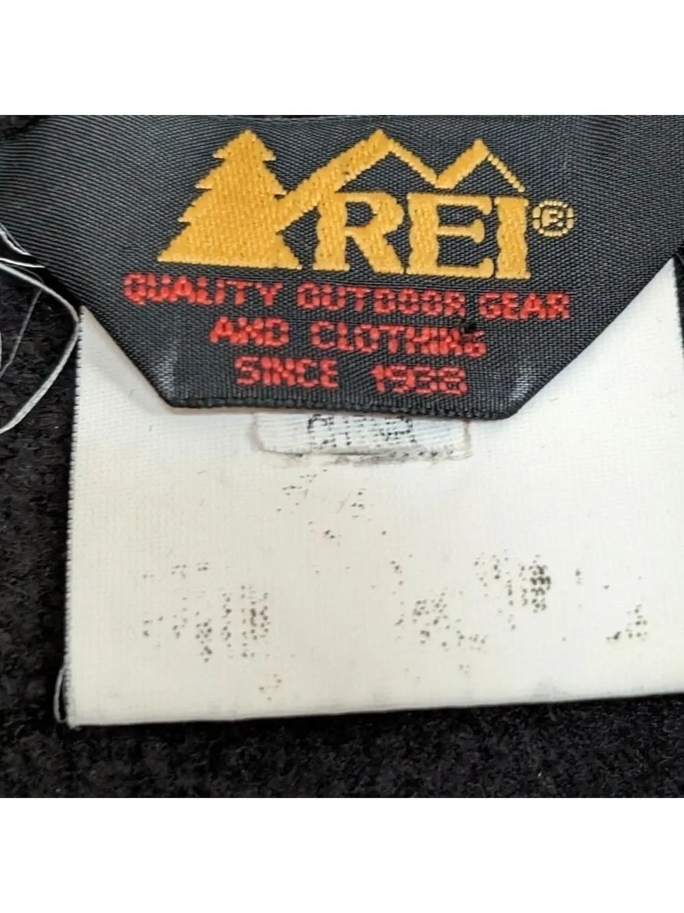 REI Vintage Royal Blue w/black Fleece lined Windbreaker vest Size XL